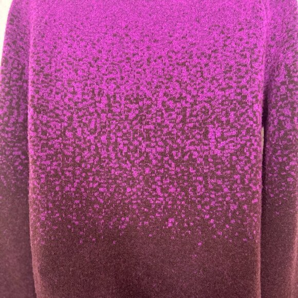 Athleta Hawthorn Textured Crew Sweater Merino Wool Ombre Purple - Size Small - Picture 9 of 15